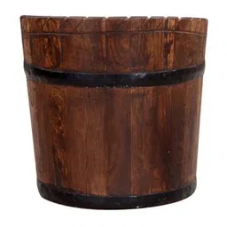 saffron arts & crafts Nilgiri Ottoman in Brown image 3