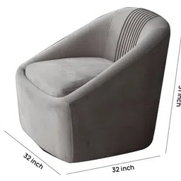 home lifestylez Chrishun Accent Chair in Navy Blue Colour image 4