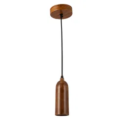shoppeefry Cedar Teak Wood Pendant Light image 3
