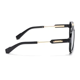 Voyage Unisex Wayfarer Polarized Sunglasses Black Lens with Black Frame (PMG6690) (55) image 5