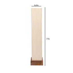 devansh Chassidy White Cotton Shade Floor Lamp image 4