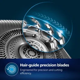 PHILIPS 5000 Series Rechargeable Cordless Shaver for Face for Men (60mins Runtime, SkinIQ Technology, Blue) image 5