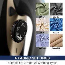 Crompton Fabrigenius 2000 Watts 380ml Steam Iron (6 Fabric Settings, Black) image 4