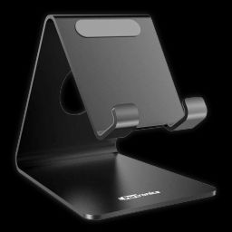 PORTRONICS MoDesk Universal Stainless Steel Phone Holder (POR 122, Black)-picture-3