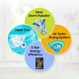 SAMSUNG 8.5 kg 5 Star Semi Automatic Washing Machine with Rat Protection (WT75B3200RR/TL, Dark Grey) image 5