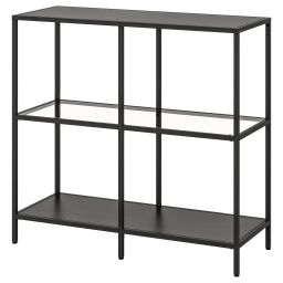 ikea vittsjö Shelving unit, black-brown/glass, 100x93 cm-picture-25