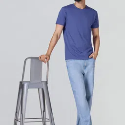 XYXX Men Solid Round Neck Cotton T-shirt-picture-23