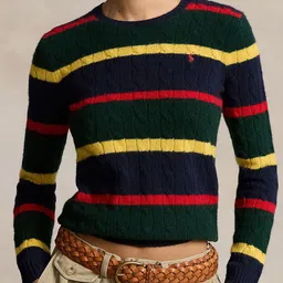 Polo Ralph Lauren Striped Cable-Knit Sweater-image-28