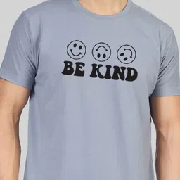 Greylongg Men Typography Printed Round Neck Cotton T-shirt image 2