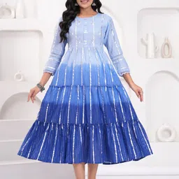 NAVYAAZRI A-Line Midi Dress-picture-34