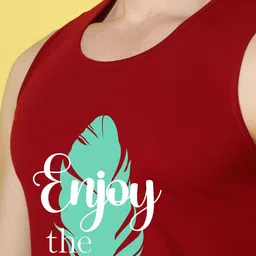 WOOSTRO Men Pack of 2 Typography Printed Round Neck Slim Fit Printed T-shirts image 5