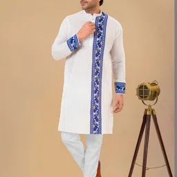 FRANSCART Men Thread Work Kurta image 5