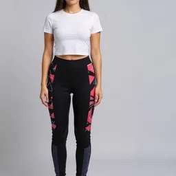 KGN HUB Printed Slim Fit Mid Rise Tights-picture-17