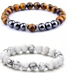 ARDLOR Set Of 2 Artificial Beaded Elasticated Bracelets-picture-15