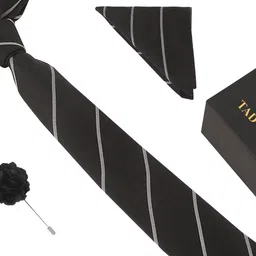 TADWILL Men Striped Broad Tie image 2