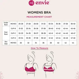 Envie White Padded Non-Wired 3/4th Coverage T-Shirt Lace Bra image 2