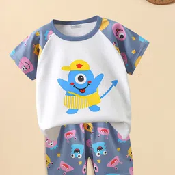 FOREVER FRIDAY Boys Printed T-shirt With Shorts-picture-31
