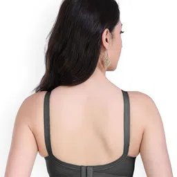 SHYAM SONS FLAIR Women Pack Of 3 Full Coverage Seamed Wireless Non Padded Minimizer Bra image 5