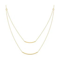 CANDERE A KALYAN JEWELLERS COMPANY 18Kt Minimally Mine Gold 2 Layered Necklace - 4.08 g-picture-37