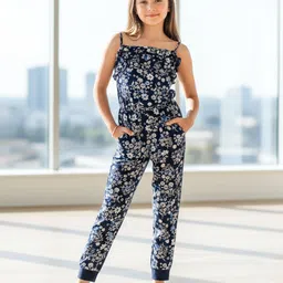 Naughty Ninos Girls Printed Basic Jumpsuit with Ruffles-image-99