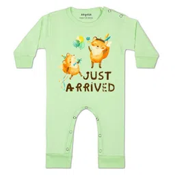 Arvesa Kids-Unisex Green Cotton Rompers-picture-56