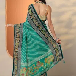 Libas Ethnic Motifs Pure Georgette Saree image 4