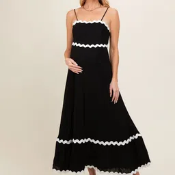 Honky Tonky Ruffles Puff Sleeves A-Line Cotton Maxi Dress-picture-35