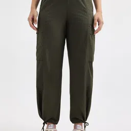 Pepe Jeans Women Straight Fit High-Rise Cargos Trousers-picture-24