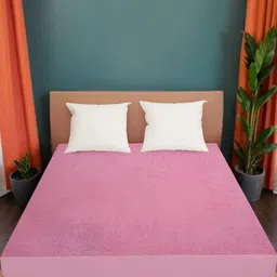 Wings Star Pink Single Cotton Breathable Mattress Protector-picture-17
