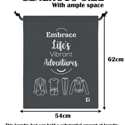 Aura Blue & Grey 3 Pieces Printed Foldable Laundry Bags image 4