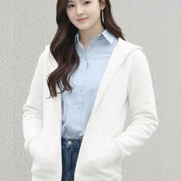 Kasendra Women Fleece Lightweight Open Front Jacket image 4