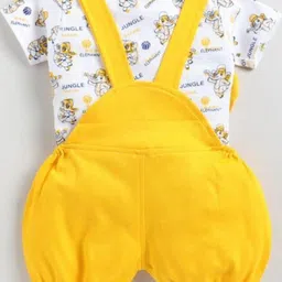 miradresses Infants Kids Printed Cotton Dungarees image 3