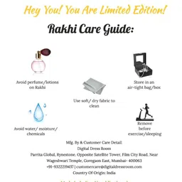 Digital Dress Room Lord Ganesha Pendant Thread Rakhi image 4