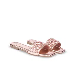 Stylestry Women Printed Open Toe Flats with Bows-picture-8