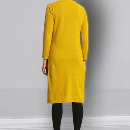 ZEPPI Geometric Mandarin Collar Straight Kurta image 4