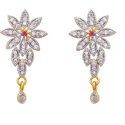 Suvasana Artificial Stones Mangalsutra With Earrings-image-3