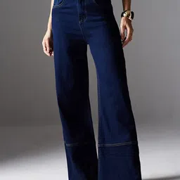 Miss Chase Women Wide Leg High-Rise Stretchable Jeans-image-99