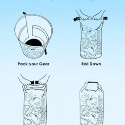 Little Surprise Box LLP Pink Uni Big Size Clip On & Backpack Style Waterproof Swimming Bag image 5