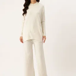 APSLEY Ribbed Neck with Stud Detail Woollen Co-Ords-image-10