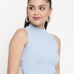 Sugathari Ribbed Tank Crop Top image 2