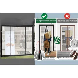 Stylista Transparent Insulated Magnetic Door Curtain - 94 x 82 inch - PVC thickness 0.2mm-picture-20