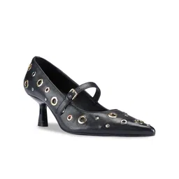 Saint G Women Embellished Leather Kitten Pumps-image-39