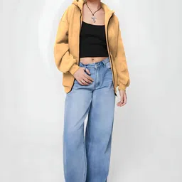 Mast & Harbour Women Fleece Lightweight Open Front Jacket image 4