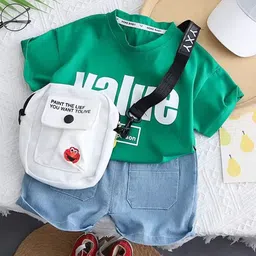 TrendyKid Boys Printed T-shirt With Shorts-image-29