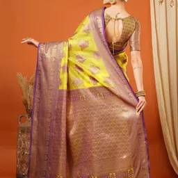 KALINI Woven Design Zari Pure Silk Banarasi Saree image 3