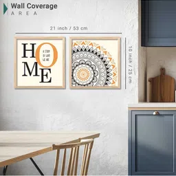 WALLLANE Set of 2 Modern Wood Wall Art image 2
