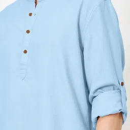 ZELINCO Men Thread Work Kurta image 5