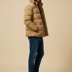 Mast & Harbour Hooded Camouflage Puffer Jacket image 4