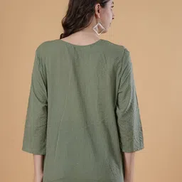 DESIGNER DHAAGE Striped Pure Cotton Kurti image 2