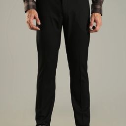 Tommy Hilfiger Europe Men Solid Mid Rise Formal Trousers-picture-36